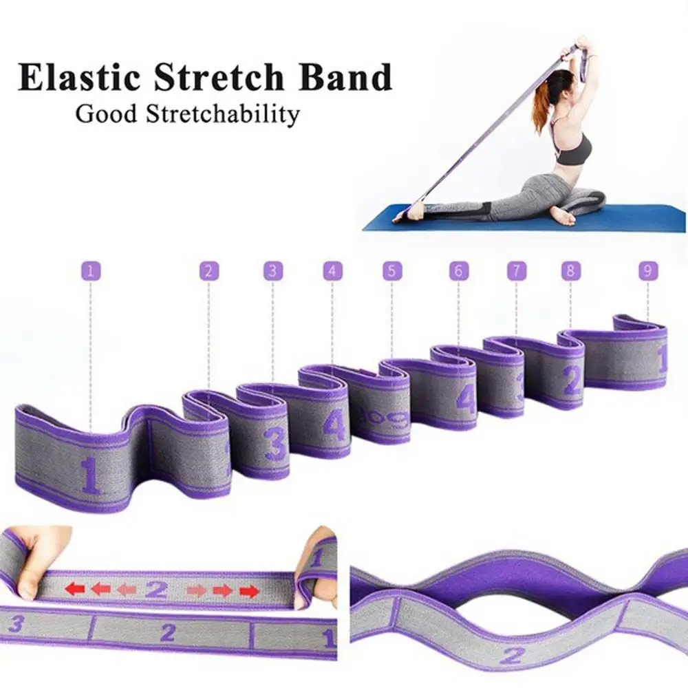 Entrenamiento profesional resistencia elástica Nylon Multi bucles ejercicio Yoga cinturón banda de tensión cuerda elástica Pilates - imagen 3