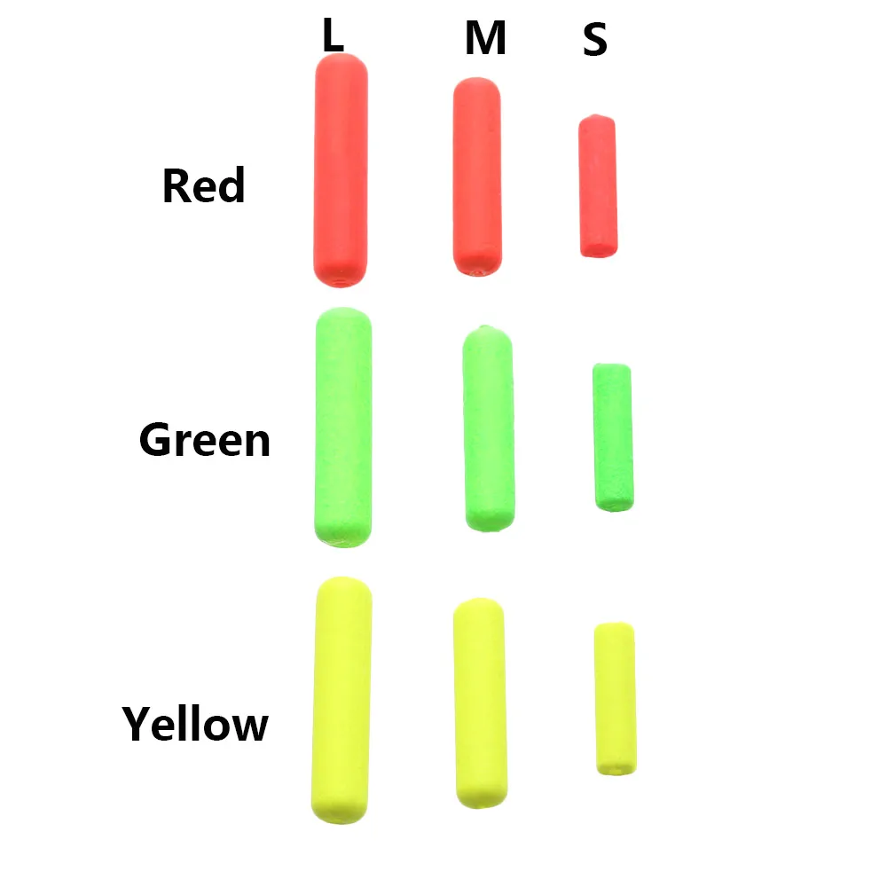 Flotadores de espuma de pesca, bolas ovaladas, cuentas, indicador de peso ligero, bolas de pescado, accesorios de pesca, 50 unids/bolsa - imagen 5