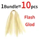 10pcs flash gold