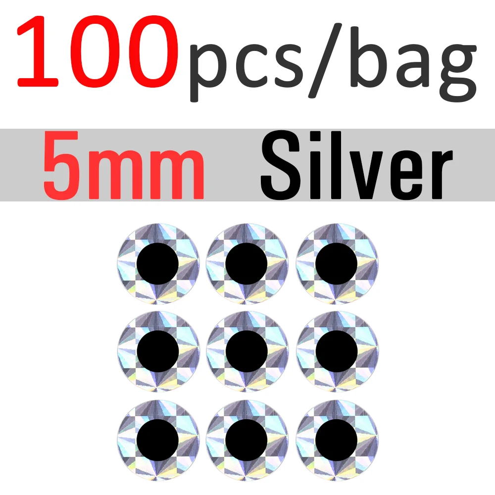 5mm Sliver 100pcs