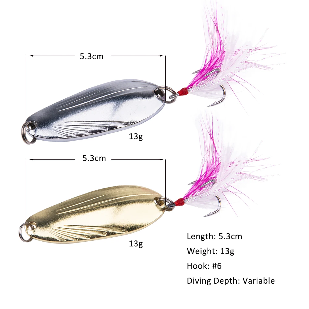 Goture-Juego de Señuelos de Pesca mixtos de 6 piezas, Wobblers, cebo Artificial duro, lápiz, Vib, cuchara giratoria con caja de aparejos de pesca - imagen 4