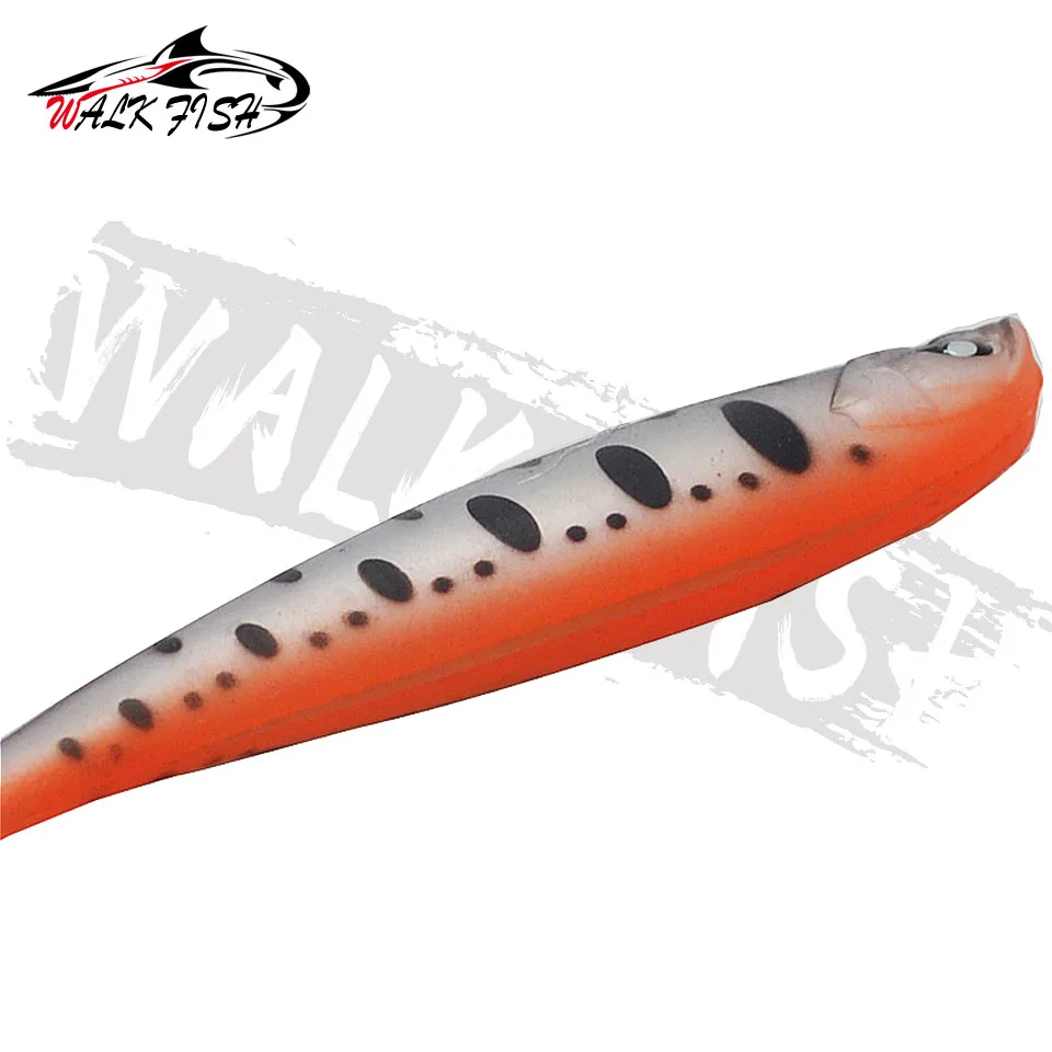 WALK FISH-señuelo de pesca suave, cebo de silicona, 12cm, 10g, gusanos de sábalo, lucio, Minnowm, Swimbait, Wobblers artificiales, 1 unidad - imagen 5