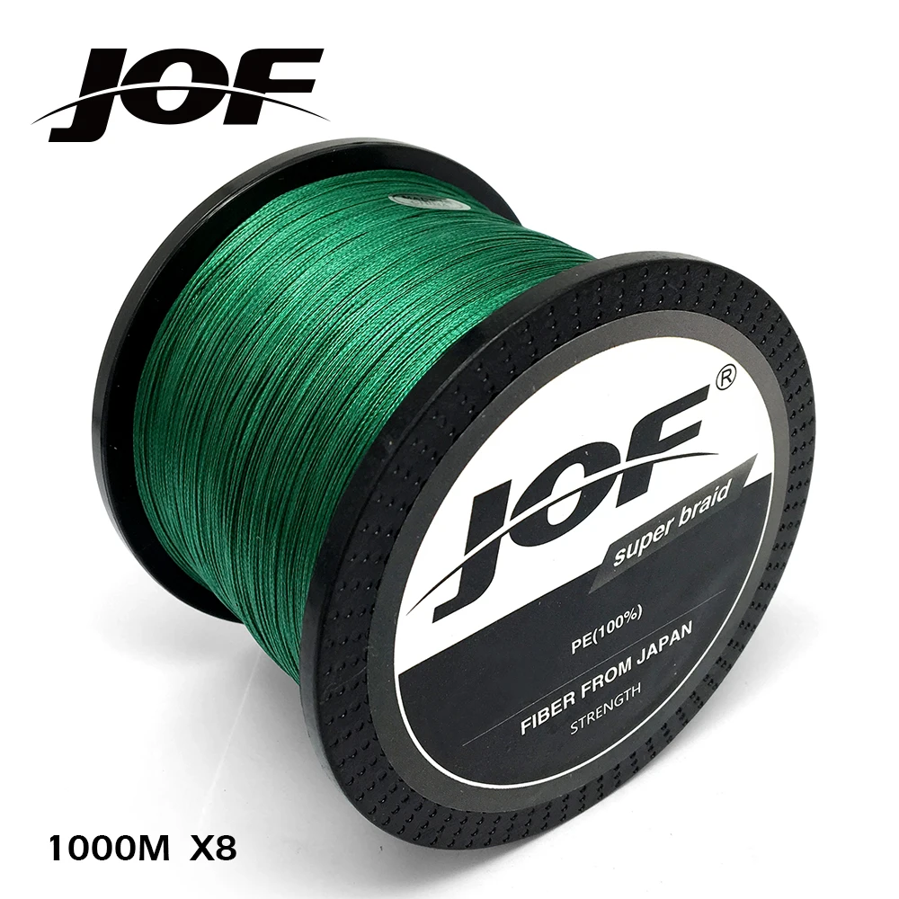 JOF-sedal de pesca trenzado, 1000M, 8 hebras, superfuerte, Japón, multifilamento, 100% PE, 22-78LB - imagen 3