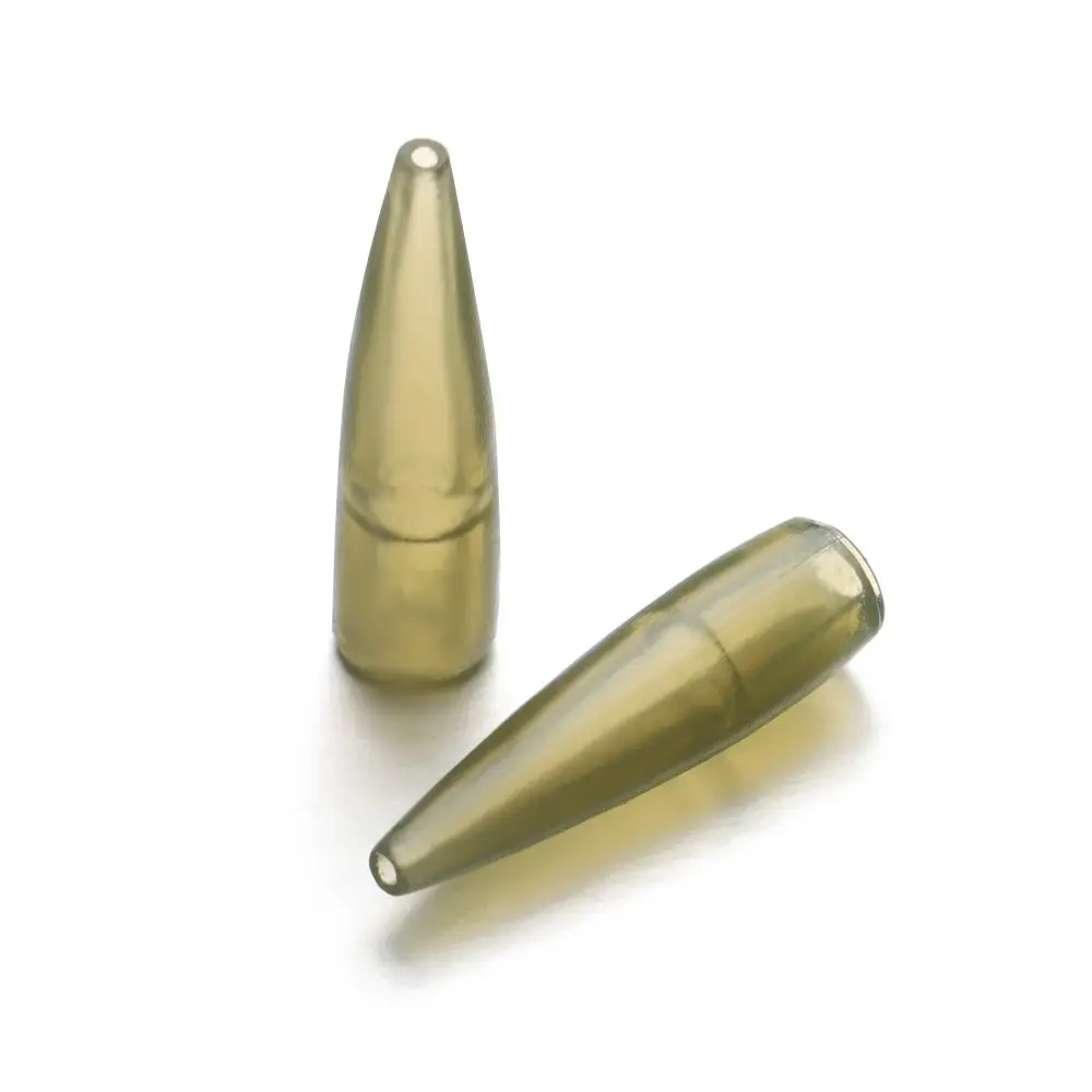 Cono de goma de manga suave antienredos para Chod Helicopter Rig, herramienta de alimentador de método de pesca, accesorio de pesca de carpa Micro, 50 piezas