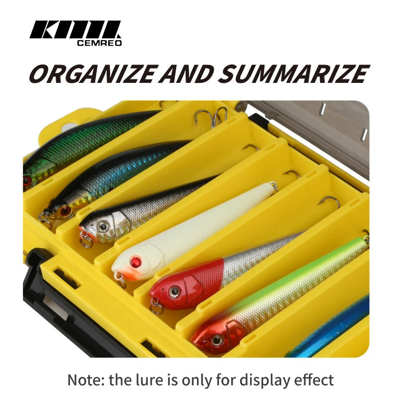 CEMREO-caja de Señuelos de Pesca de calidad, caja organizadora de calamar, caja de aparejos de pesca de camarón de madera, contenedor de almacenamiento para pesca en el mar - imagen 2