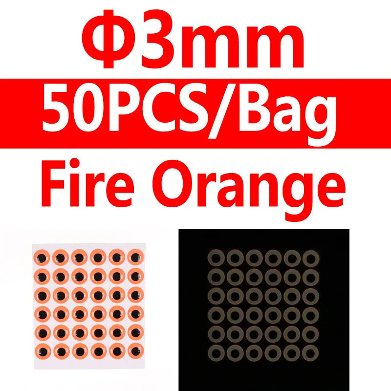 3mm Fireorange 50pcs