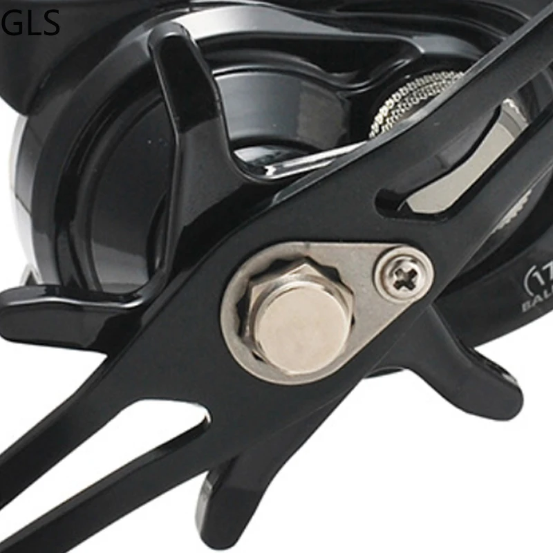 Carrete de Baitcasting con sistema de freno magnético 7,2: 1, carrete de pesca de alta velocidad 17 + 1BB, accesorios de pesca, rueda de pesca de Metal - imagen 5