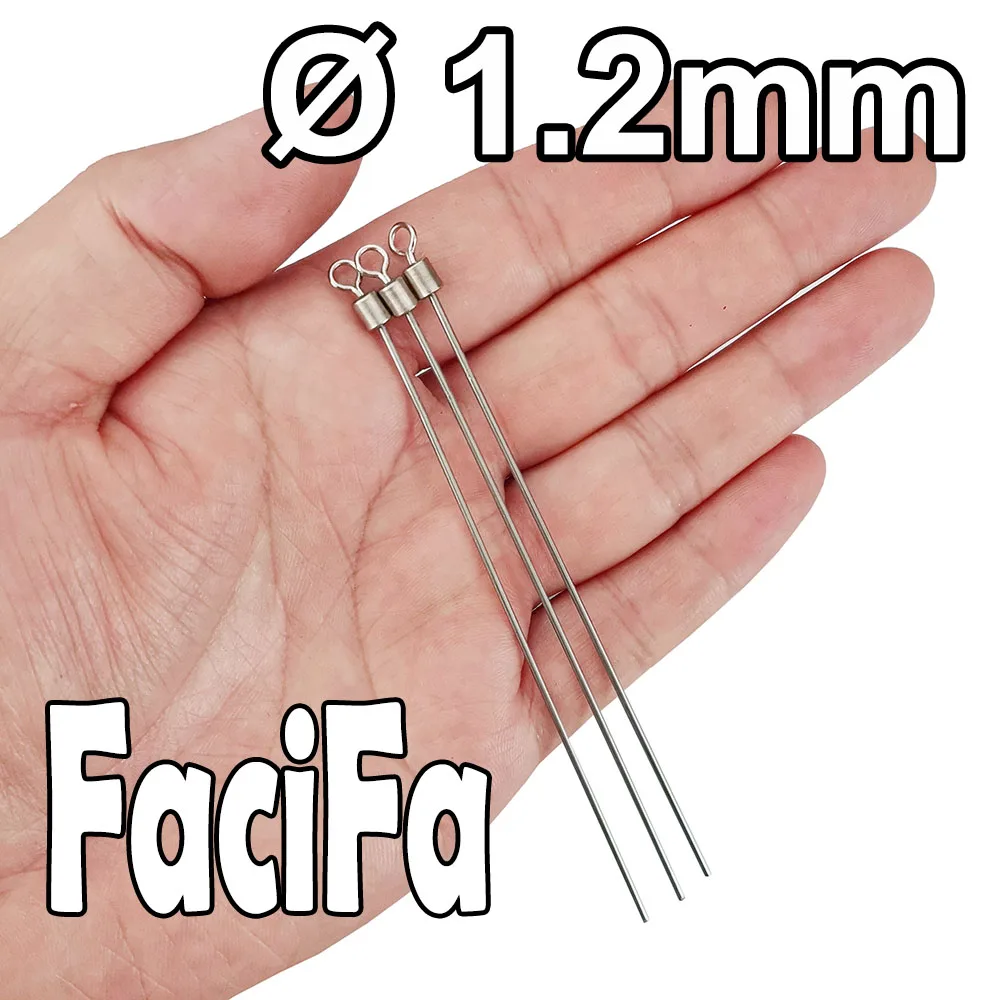 20 Uds. Alambre de acero duro poste largo giratorio de pesca 201 acero + conector rodante de barril de latón accesorios de pesca aparejos - imagen 5