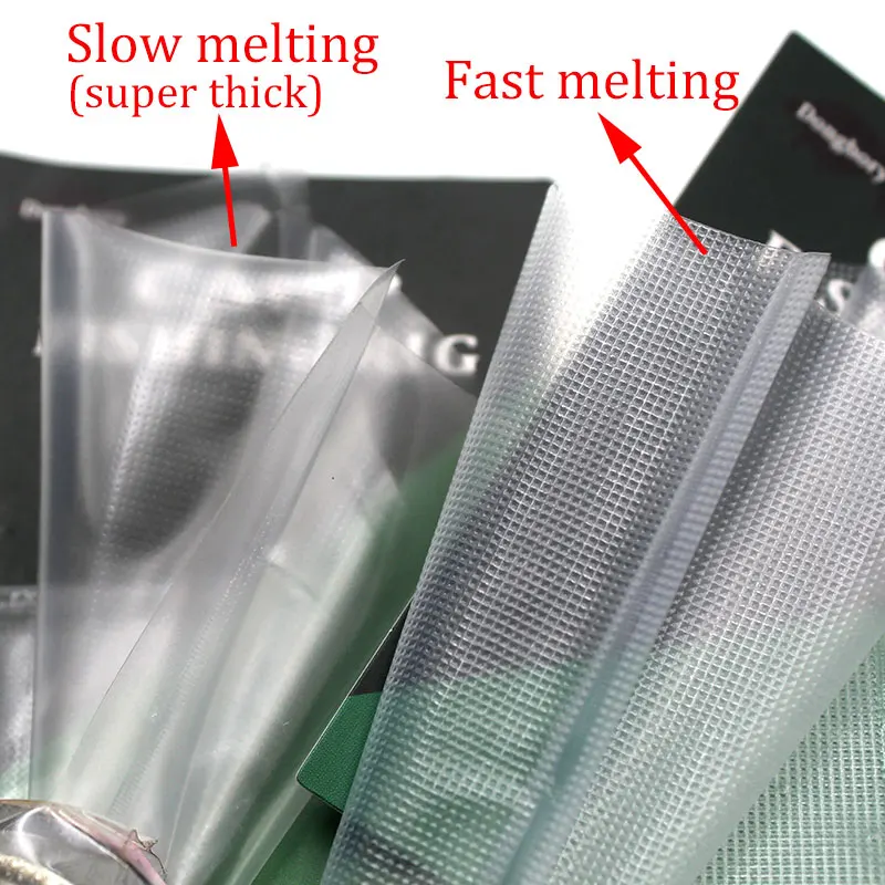 Bolsa de pesca PVA Soluble en agua para cebo de carpa, bolsa de cebo grueso, alimentador de pesca, aparejos, 40 Uds. - imagen 3