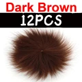 12pcs Dark Brown