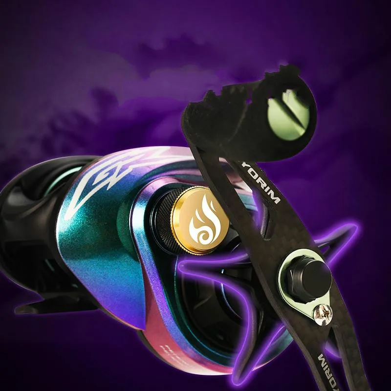 Carrete de pesca Baitcast, 11 rodamientos de bolas, doble línea, Rock, ruedas 8,0: 1, balsa de alta velocidad/Barco, arrastre máximo de 6KG - imagen 5