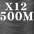 X12 Dark Gray 500M