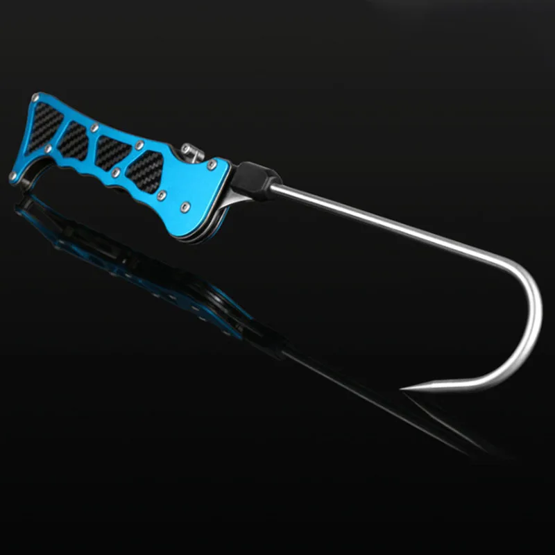 Anzuelo de pesca profesional plegable para exteriores, accesorio telescópico portátil, de acero inoxidable, para pesca en el mar - imagen 2