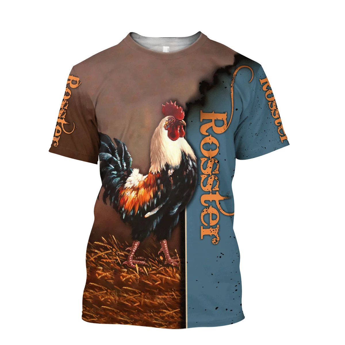 Camiseta Hipster de verano 2025 para hombre, camiseta de manga corta con estampado 3D de caza de gallo hermoso, camisetas informales Unisex TX0172 - imagen 3