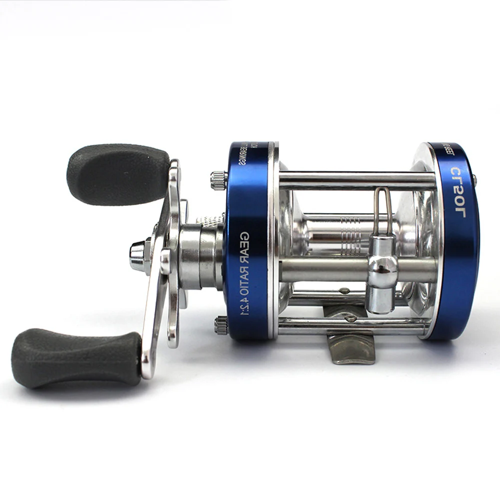 Carrete de pesca de arrastre de Metal, barco de fundición de cebo, tambor fundido, rueda de pesca, balsa de pesca con mosca de mar de Metal completa para aparejos de agua salada, nuevo