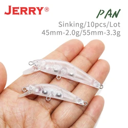 Señuelo de pesca de roca Artificial, anzuelo duro para buceo profundo, Jerkbait, Fishing, Jerry Pan, Micro Minnow, Area, trucha, lubina, Wobbler, 45, 55mm