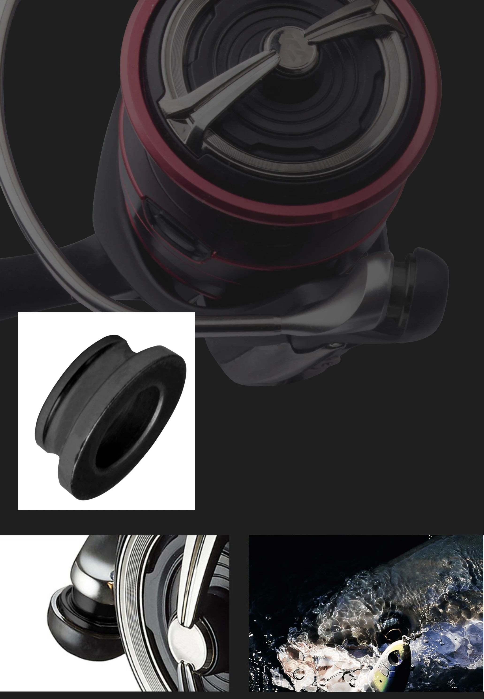 BassLegend carrete de pesca Shimano Daiwa, línea SIC, rodillo de guía de hilo y rodamiento de bolas para carrete giratorio - imagen 3