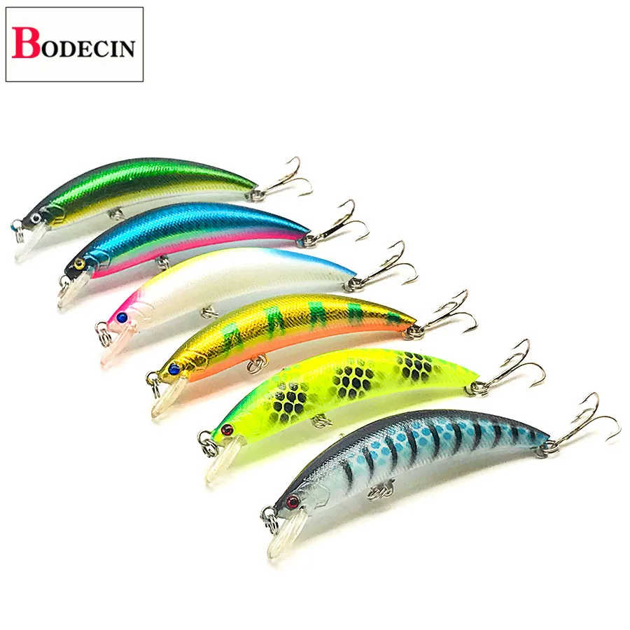 Bent Minnow Wobblers para señuelos de pesca/aparejos de China, señuelo duro Jerkbait Swimbait Carpa/trucha/Lucio cebos artificiales de pesca falsos - imagen 2