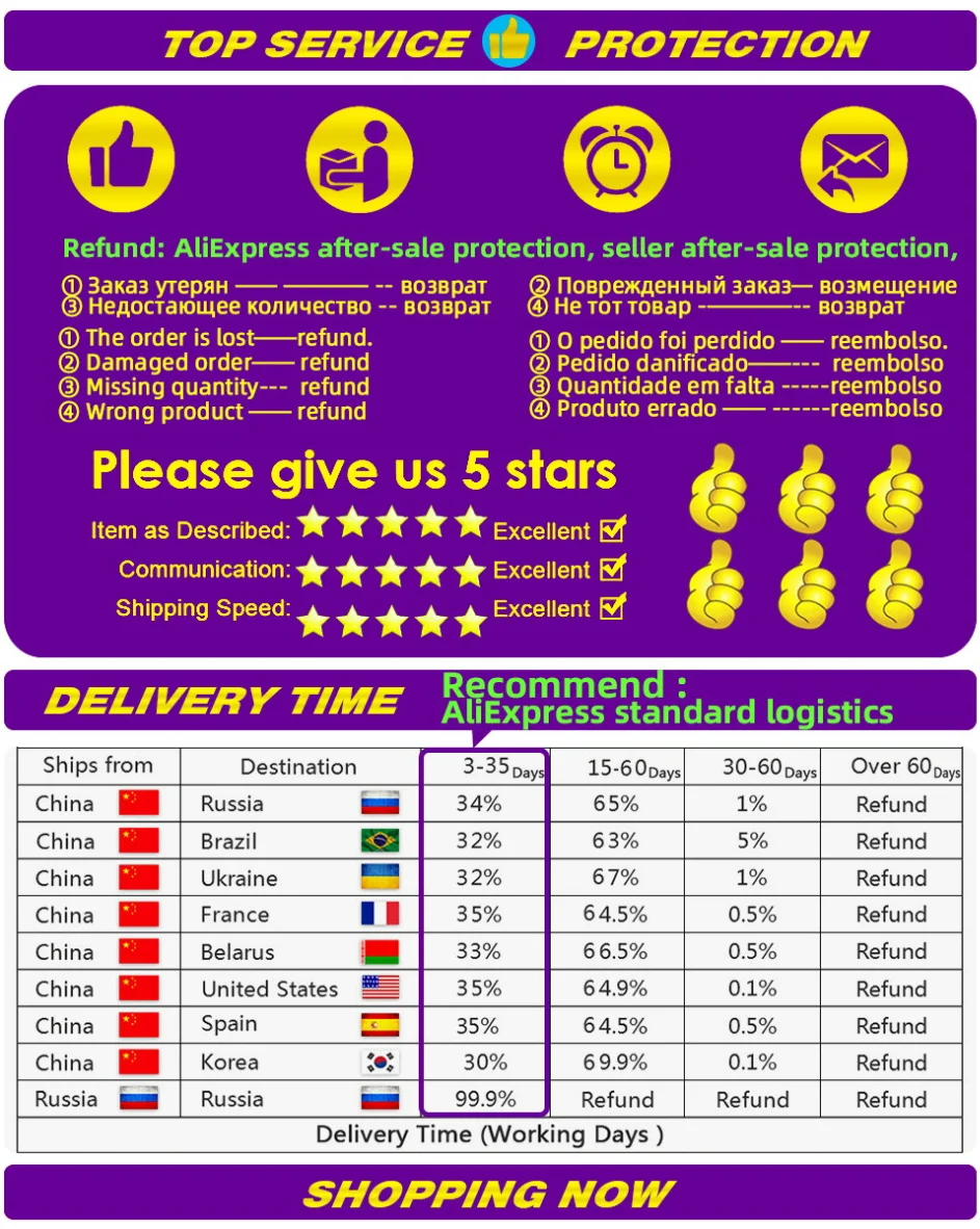 Disfrute de compras sin problemas con la entrega rápida del servicio mejor calificado y opciones de pago seguras