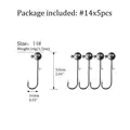 5pcs 14g jig head