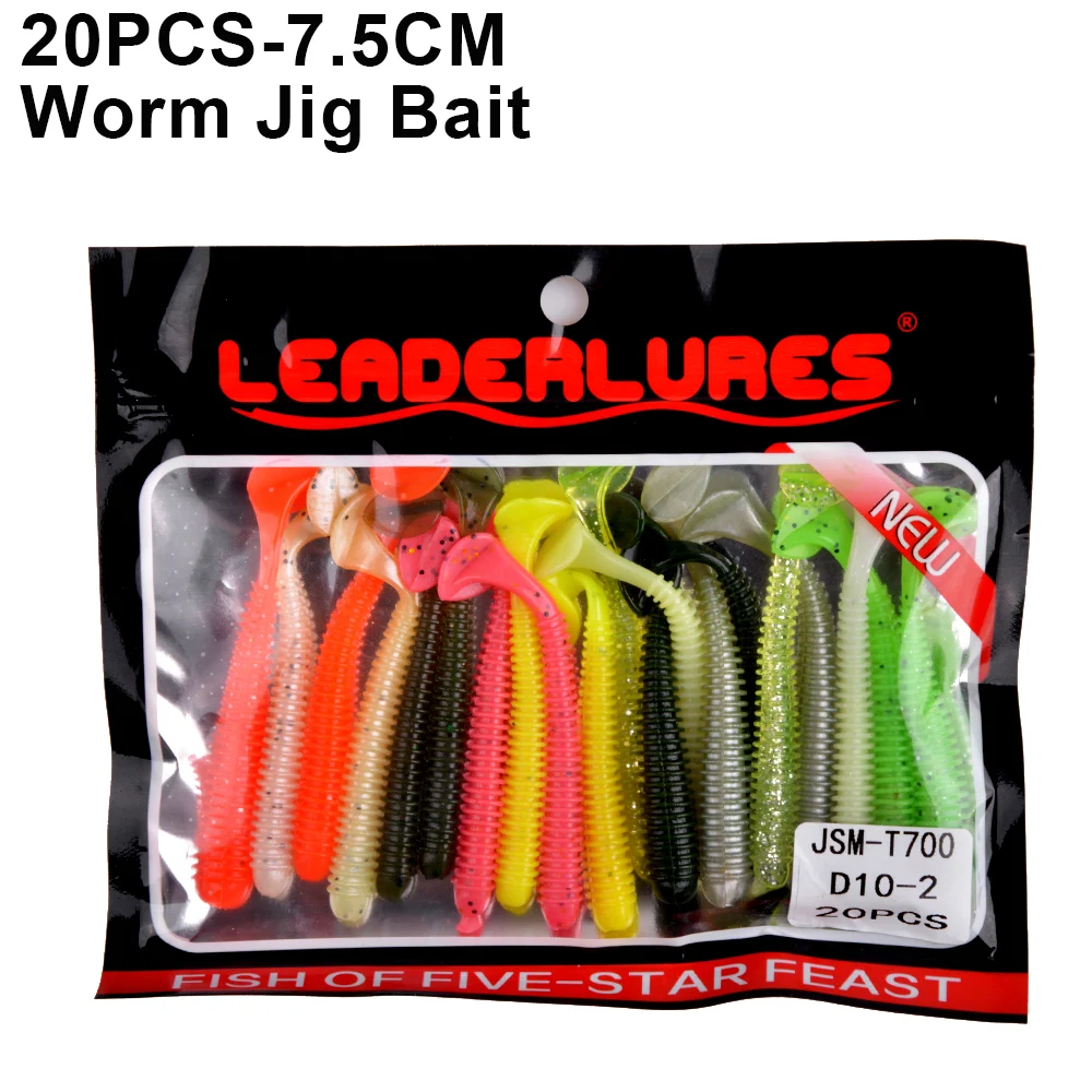 20Pcs Worm Bait