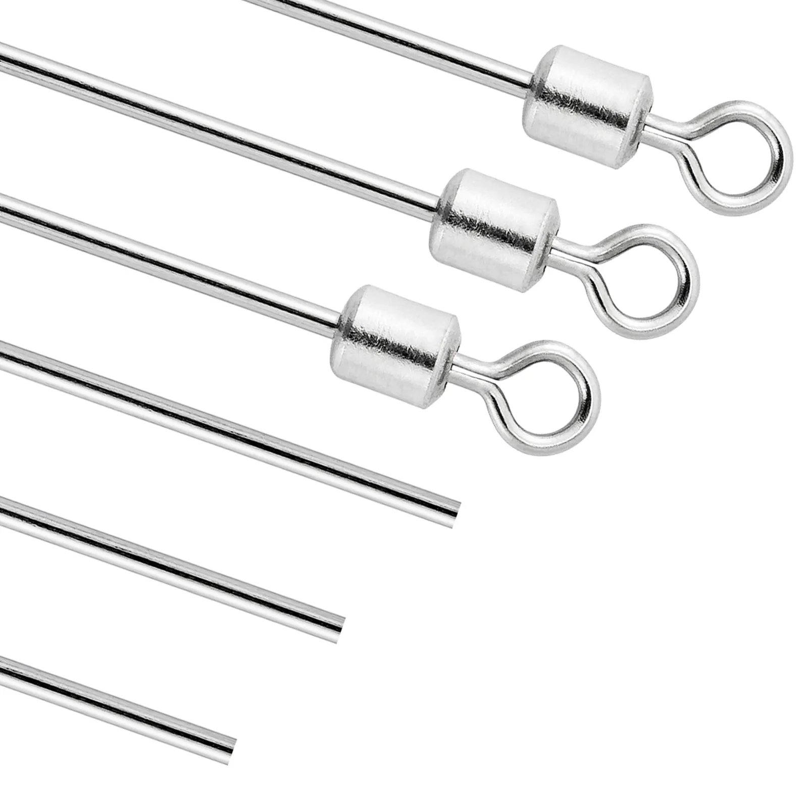 30 Uds. De señuelo de pesca para hacer Spinner, eje de alambre del cuerpo para plataforma Tokyo, plataforma de tiro, Spinnerbait, lubina, trucha con alambre de bucle giratorio - imagen 3