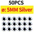 50pcs 5MM Silver