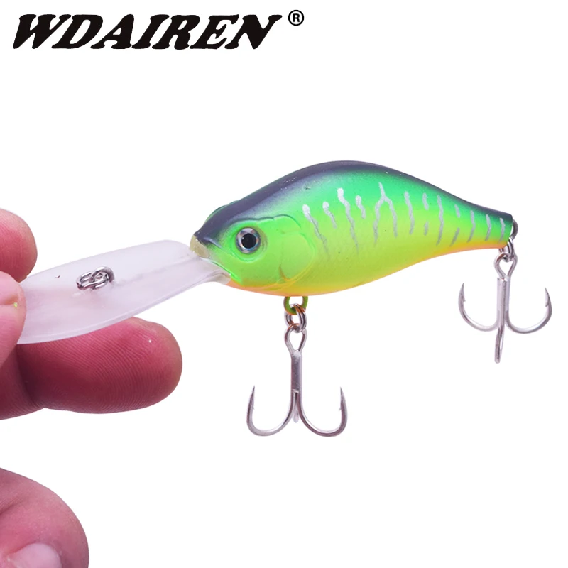 Señuelos de Pesca con manivela de 15g y 10,5 cm, Wobblers artificiales para buceo profundo, Crankbait, Lucio, curricán, carpa, aparejos de Pesca, 1 ud. - imagen 2