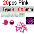 20 Pink 6x5mm B