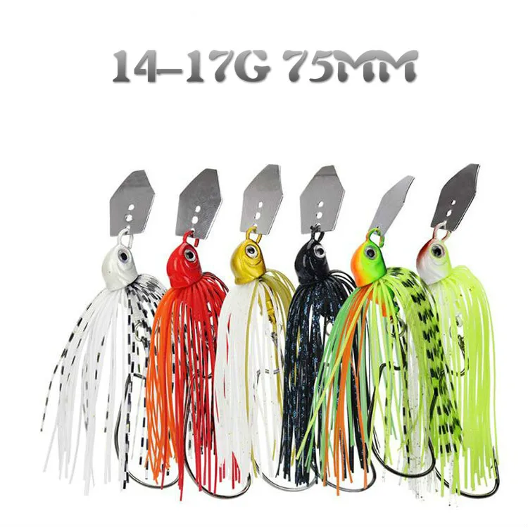 Señuelos de Pesca de plantilla de goma, aparejos de Pesca de Weights14-17g, Spinnerbait, accesorios de Pesca Isca Artificial, Buzz Fish Bait, 2020 - imagen 2