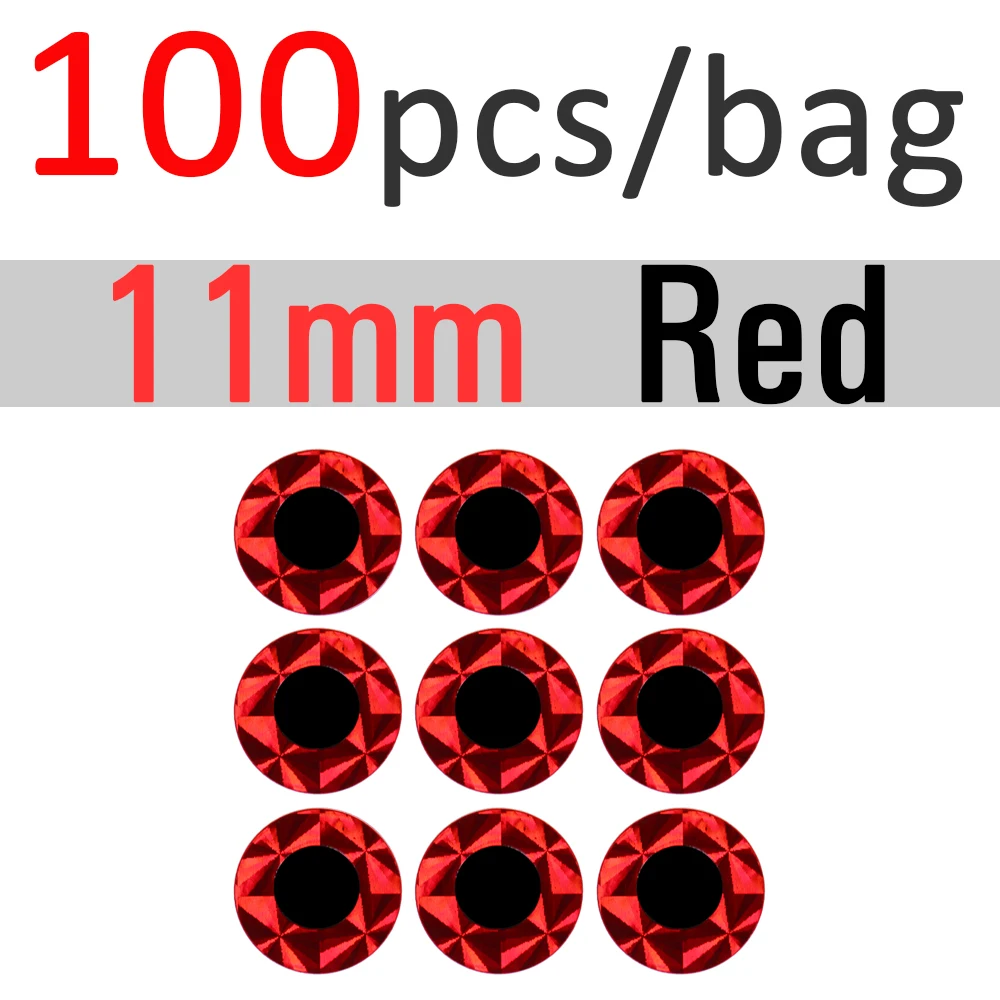 11mm Red 100pcs