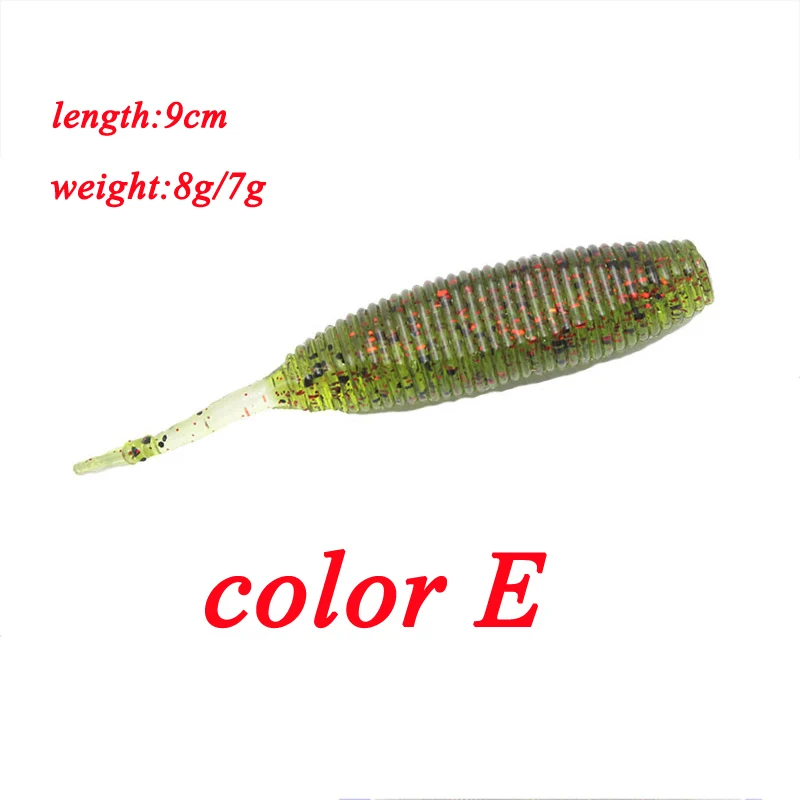 POETRYYI-señuelo de pesca flotante/sumergido, 9cm, 1 unids/lote, suave, sábalo, cebos de silicona, Wobblers, Swimbait, leurre souple Artificial - imagen 2