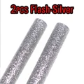 2pcs Flash silver