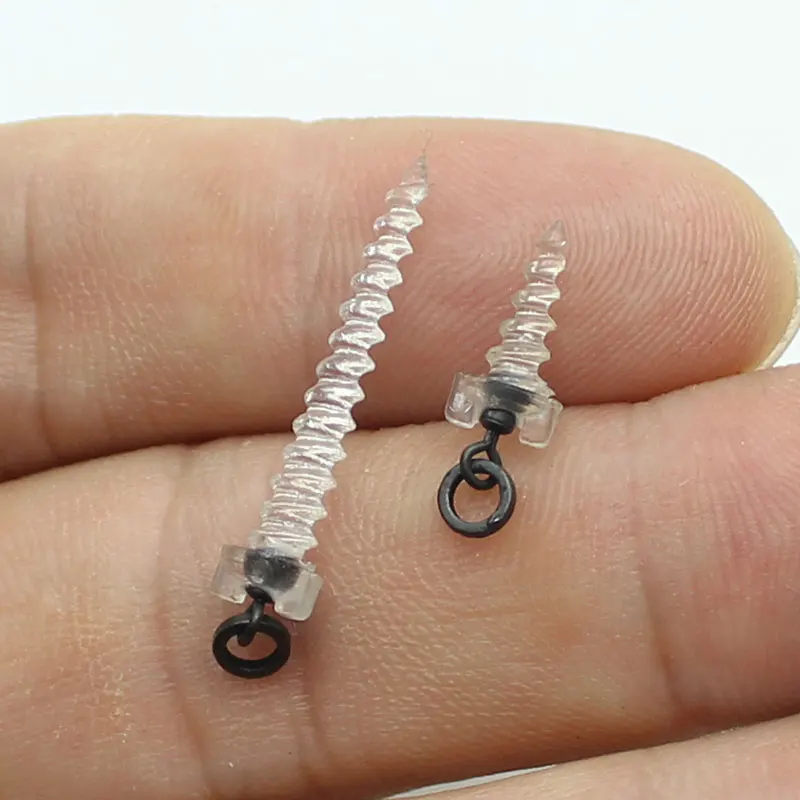 20 piezas clavija de tornillo Boilie con anillo giratorio para Ronnie Rig d-rig Chod Rig Terminal aparejos cebo soporte tornillo accesorios de pesca de carpa - imagen 3