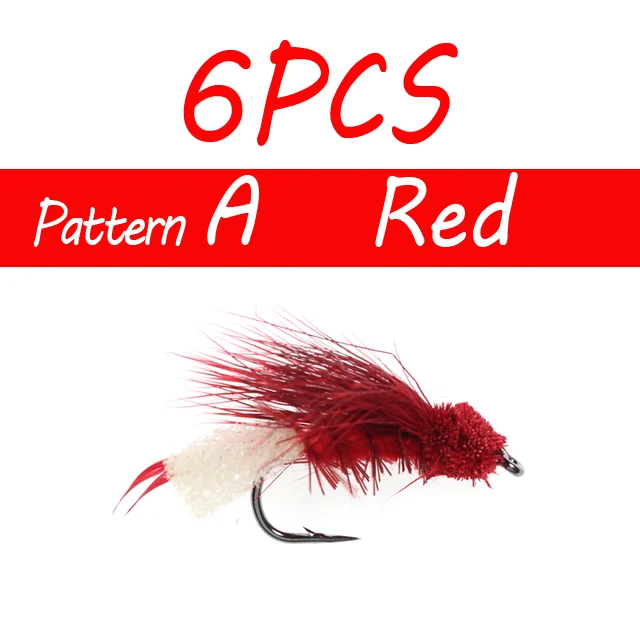 6PCS A Red
