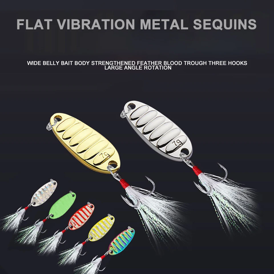 Caminar pescado nuevo 1 Uds señuelo cuchara de Señuelos de Pesca Spinner Wobblers cebos Shads de Metal jigging para carpa Pesca DE Isca bajo - imagen 4