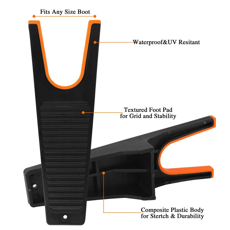 Extractor de zapatos para botas, herramienta para acampar al aire libre, 1 unidad, 2 uds. - imagen 4