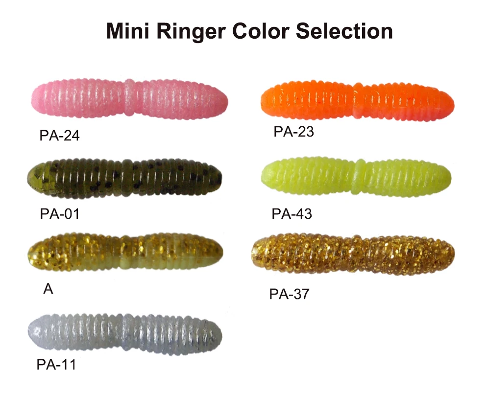 ESFISHING-Mini señuelo de gusano blando, 20 piezas, 35mm, inyector de Souple Leurre, grandes Sales, Lucio, trucha, Isca, pesca en hielo - imagen 2