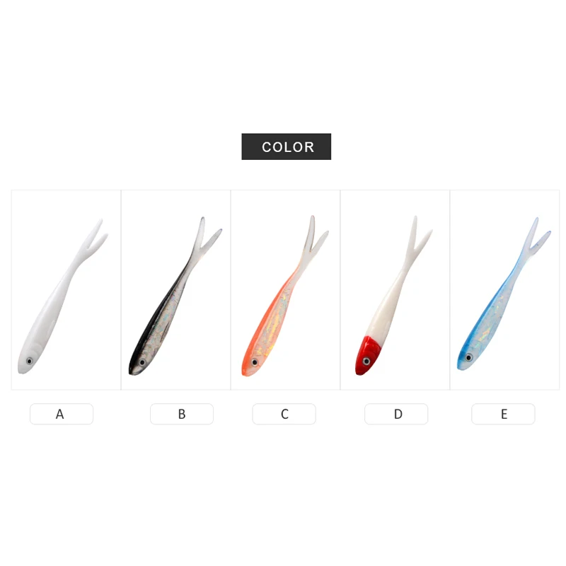 5 Piezas De Señuelos Meredith Excelente Modelos De Venta De 100mm /4.4g Señuelos Suaves Para Pescar De Aguas Saladas Envios Gratis - imagen 3