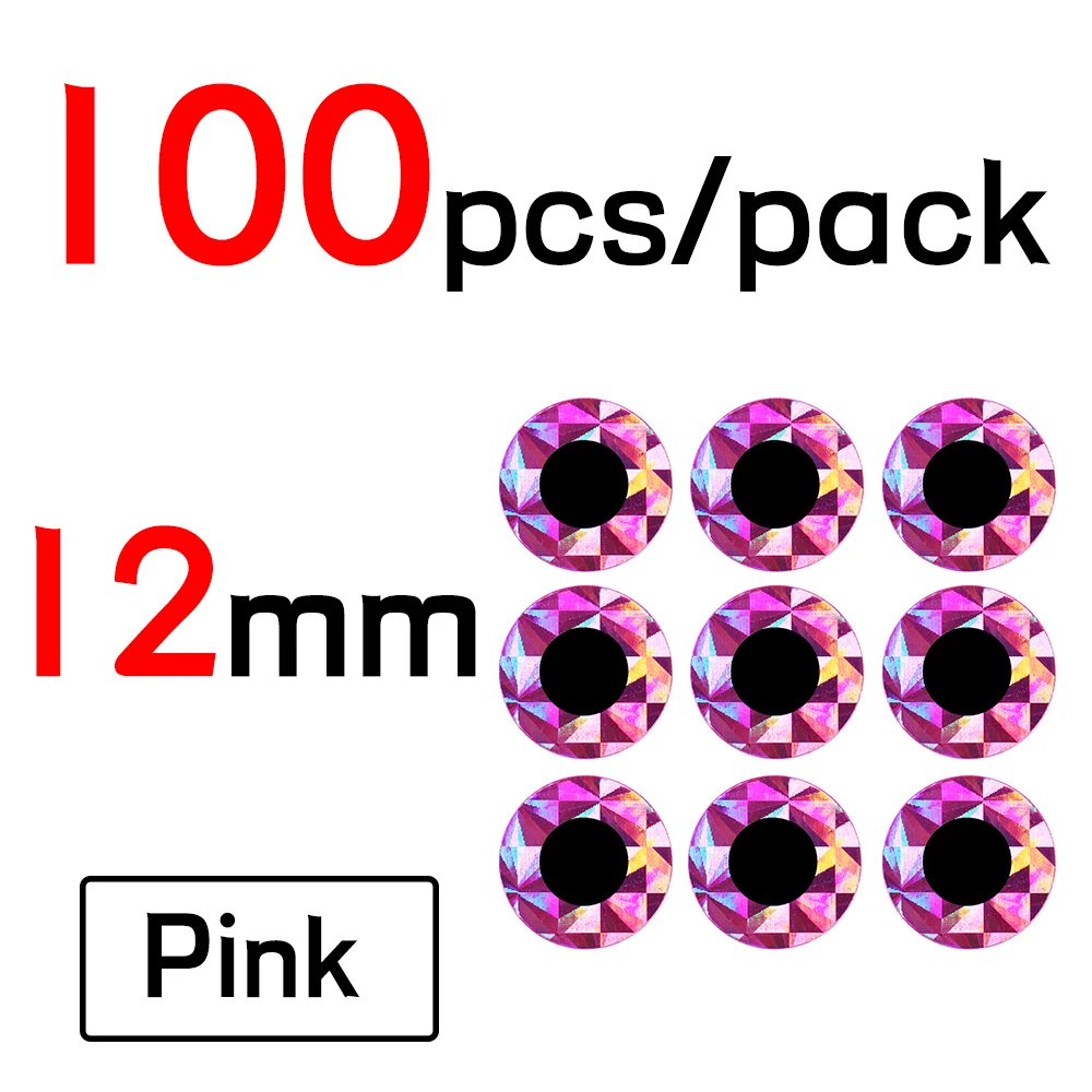 12mm Pink 100pcs