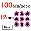 12mm Pink 100pcs