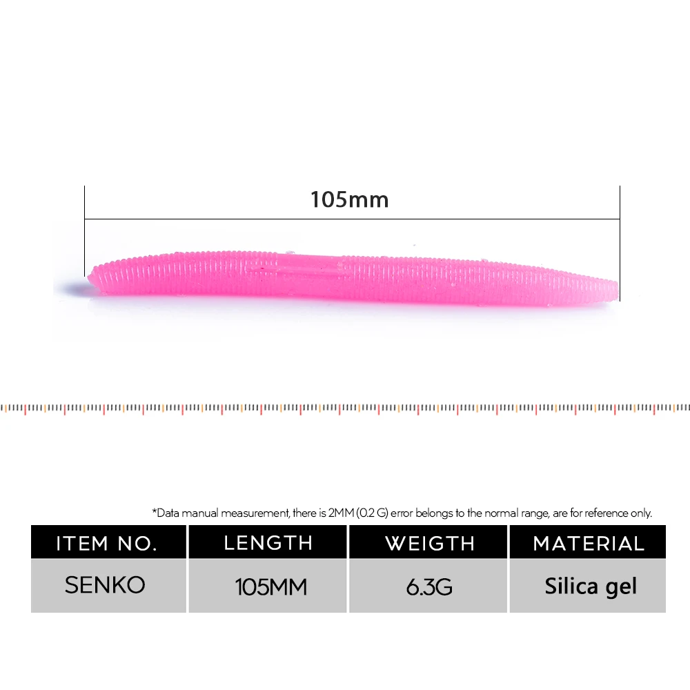 Hanlin 5 uds gusano de silicona 6,3g 105mm hundimiento Wobbler Swimbait señuelo de pesca suave lubina carpa cebo Finesse señuelos artificiales aparejos - imagen 2