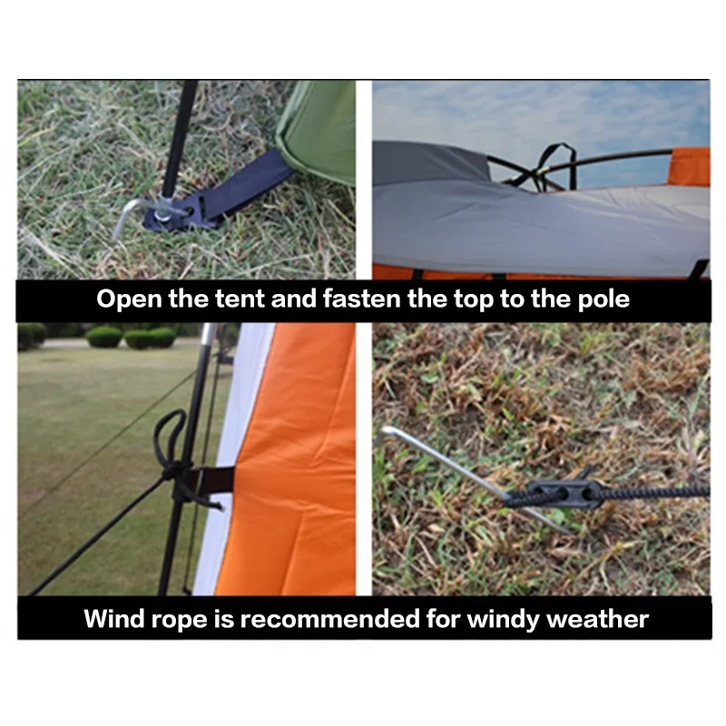 Inodoro de ducha portátil para privacidad, tienda de campaña de pesca Anti-UV, antidesgarro, para descanso al aire libre, tienda de fotografía transpirable, X533G - imagen 5