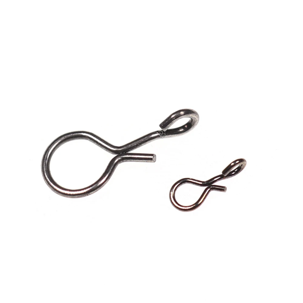 ICERIO conector de broches de pesca con mosca, cambio rápido para anzuelos y señuelos, accesorios de moscas, 50 Uds.