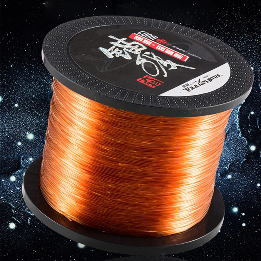 Sedal de pesca de 500M, monofilamento de nailon superfuerte, cables antiabrasión duraderos para invierno, accesorios de aparejos de pesca de carpa y lubina