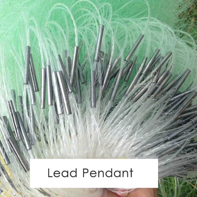 Lawaia-Red pegajosa de tres capas, Red de seda verde de 80m, Red de trampa para peces, flotadores de plástico agresivos, Red de fregadero - imagen 4