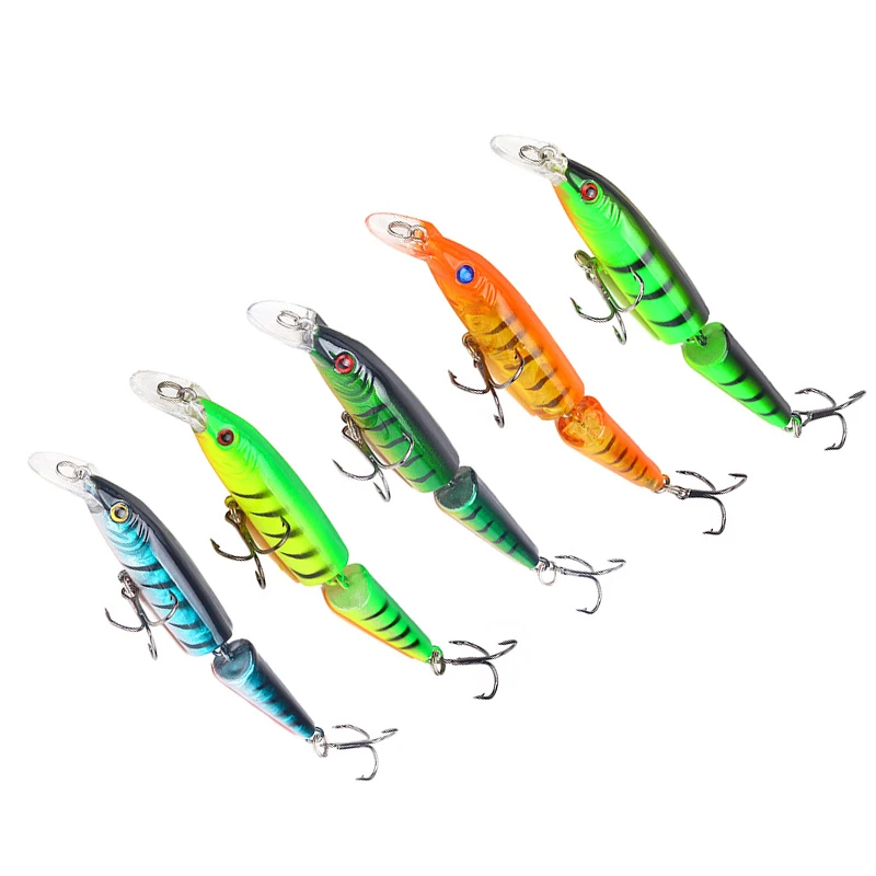 Wobblers-señuelos de pesca de Lucio, 10,5 cm, 9g, Crankbait Artificial multiarticulado, cebo duro Artificial, herramientas de pesca de carpa - imagen 2