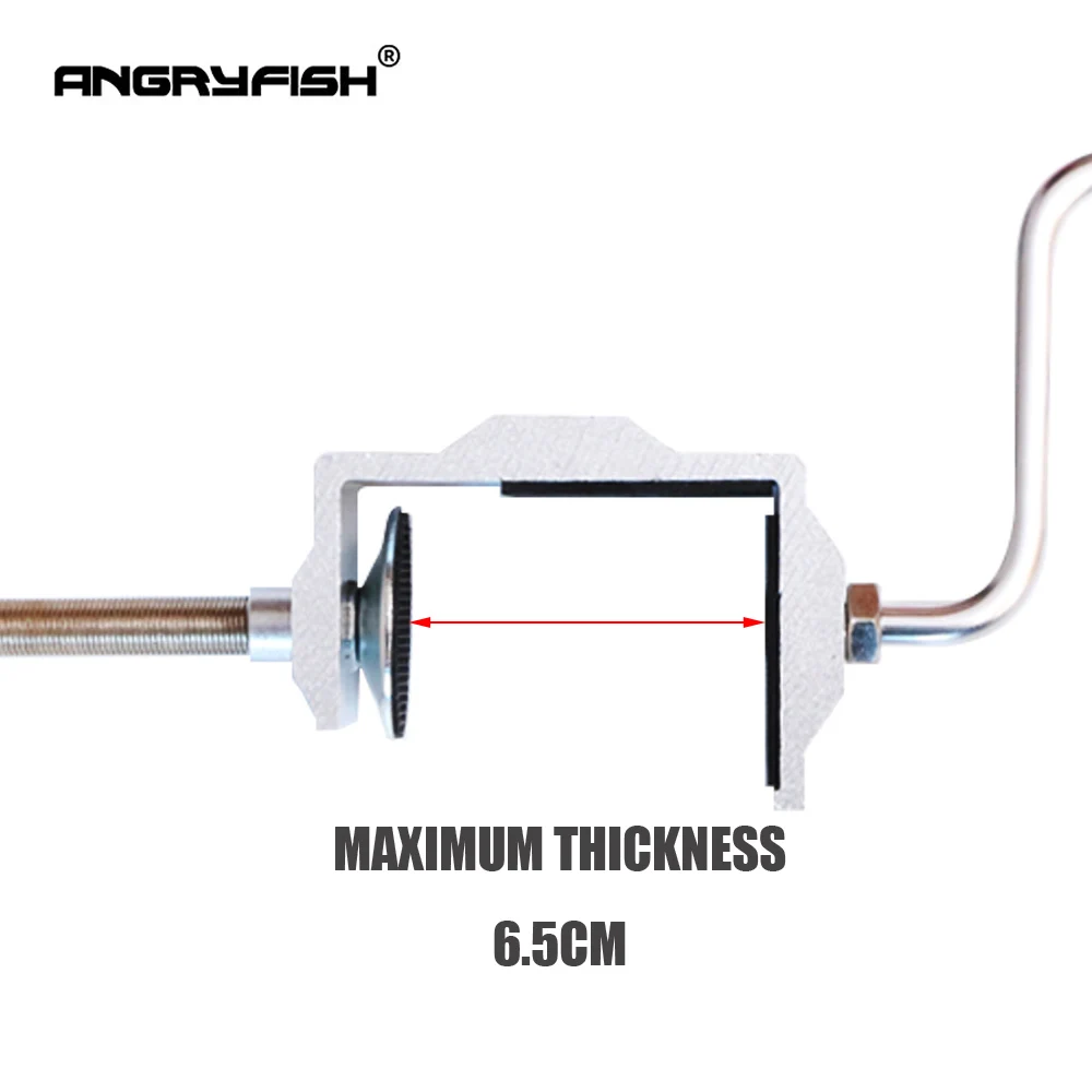 Angryfish-carrete de pesca con abrazadera, carrete de línea, sistema de carrete, enrollador de línea de pesca curvado - imagen 5