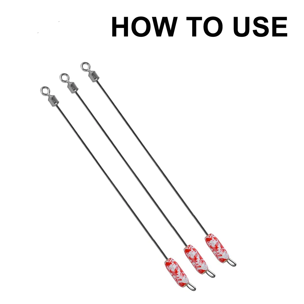 30 Uds. De alambre de acero, poste largo giratorio de pesca, barril giratorio de acero inoxidable, accesorios de conector de pesca, aparejos - imagen 4