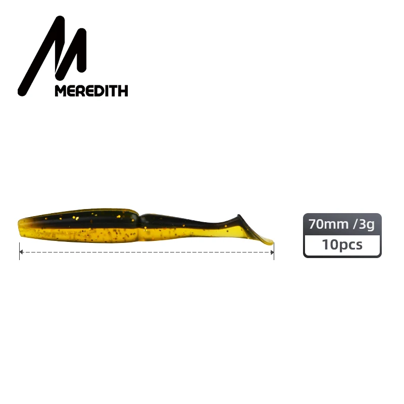 Señuelo de pesca suave Crazy Shiner, cebo de pesca Artificial, Wobbler, Minnow, 7cm, 3g, 10 piezas - imagen 2